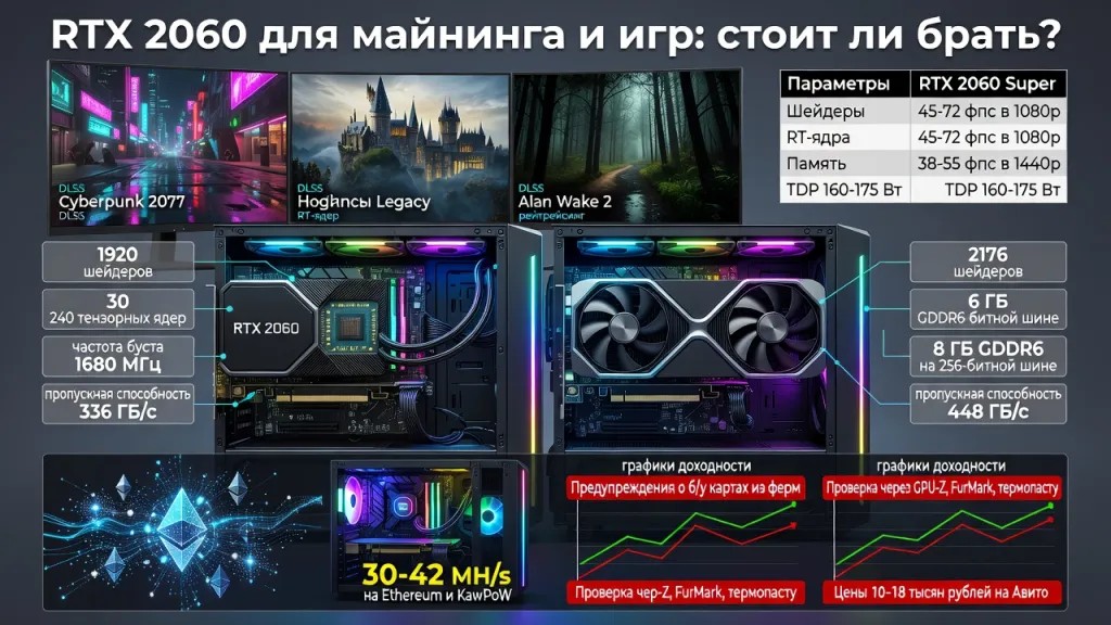 RTX 2060 для майнинга и игр: стоит ли брать